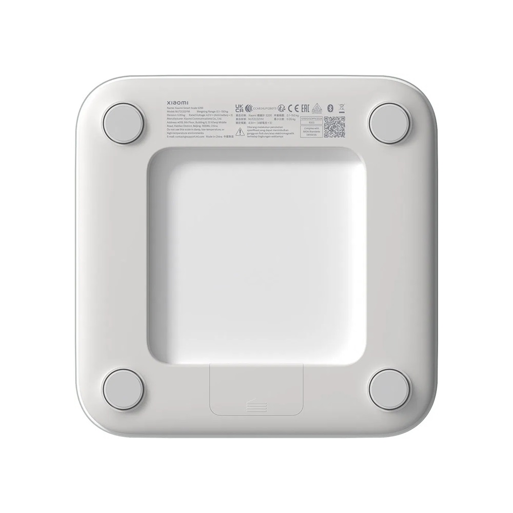 Mérleg XIAOMI Mi Smart Scale S200 okosmérleg (BMI, testtömeg, kéktooth 5.4, iOS 12-től és Android 8-tól) fehér - Image 3