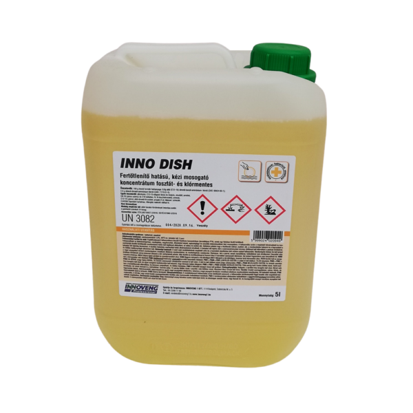 Mosogatószer 5 liter kézi fertőtlenítő hatással Inno-Dish