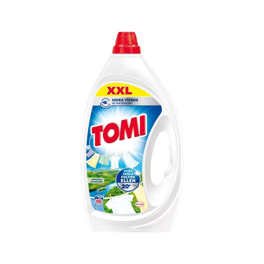 Mosógél 2,97 liter (66 mosás) fehér és világos ruhákhoz Tomi Amazónia