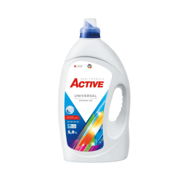Mosógél 5,8 liter (116 mosás) színes ruhákhoz Active Color