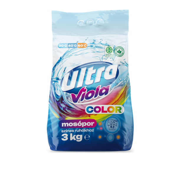 Mosópor 3 kg (43 mosás) színes ruhákhoz Ultra Viola Color