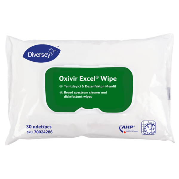 Nedves törlőkendő fertőtlenítő hatással 100 db/csomag Oxivir Excel Wipe