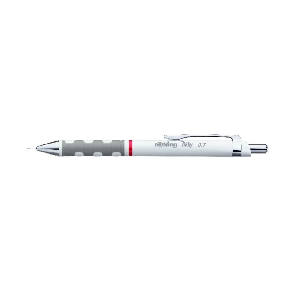 Nyomósirón 0,7mm, fehér test, Rotring Tikky