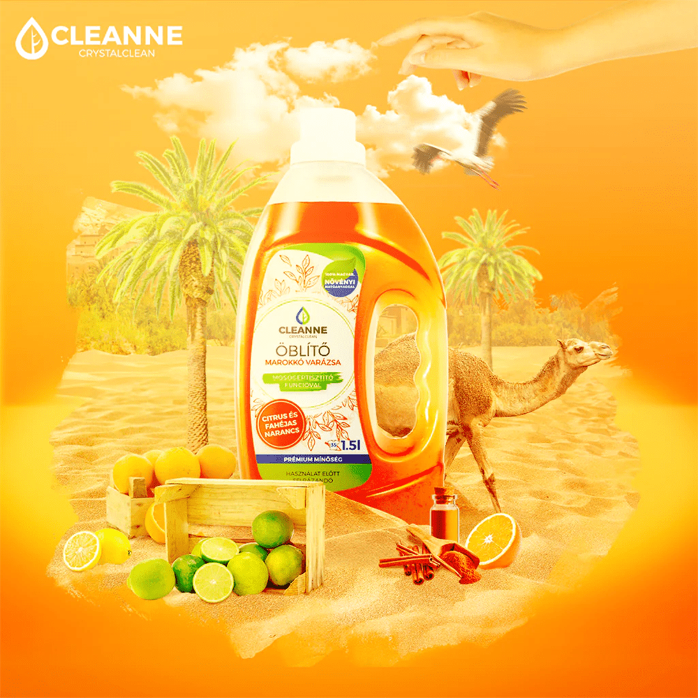 Öblítő koncentrátum 1,5 liter Cleanne_Környezetbarát Marokkó varázsa - Image 2