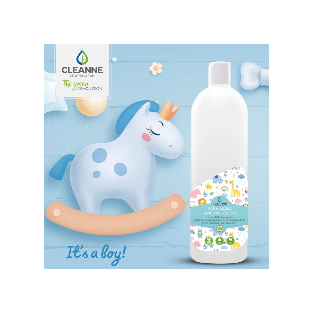 Öblítő koncentrátum 1 liter Cleanne_Baba-Mama Sensitive Its a boy
