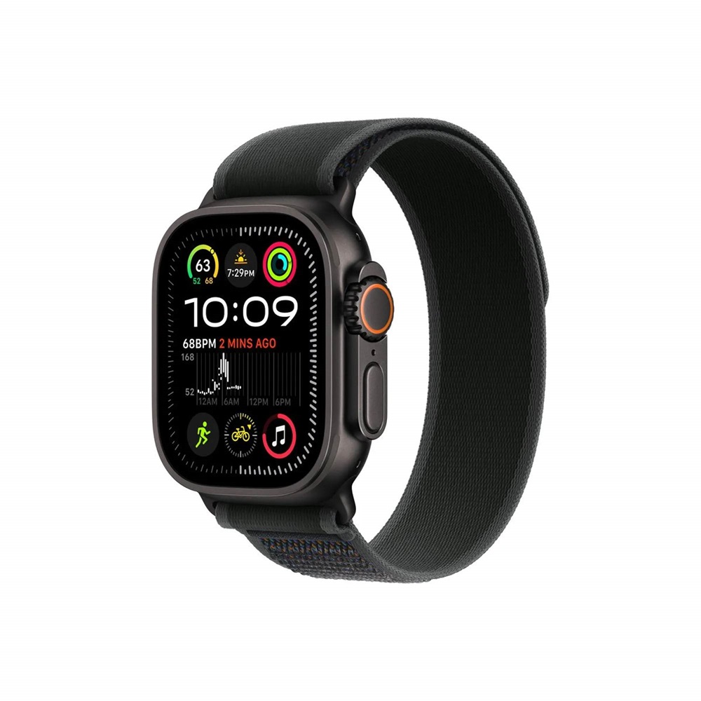 Okosóra APPLE Watch Ultra2 v2 Cellular 49mm Black titanium Case with Black Trail Loop - M/L