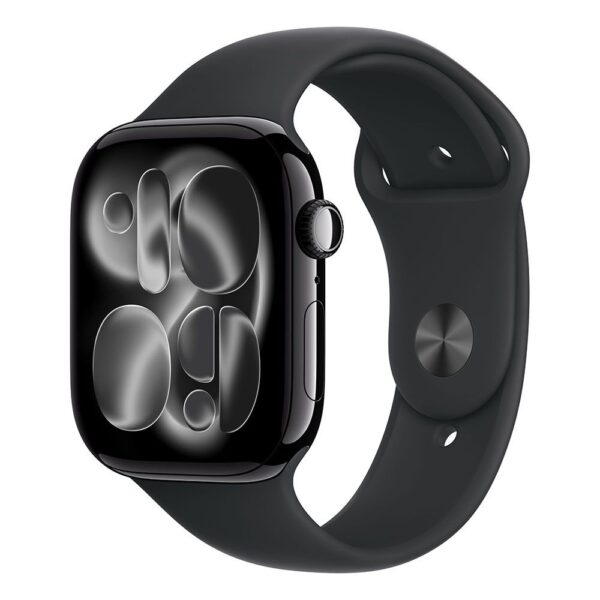 Okosóra Apple Watch S11 GPS 46mm Jet Black Aluminium Case with Black Sport Band - M/L