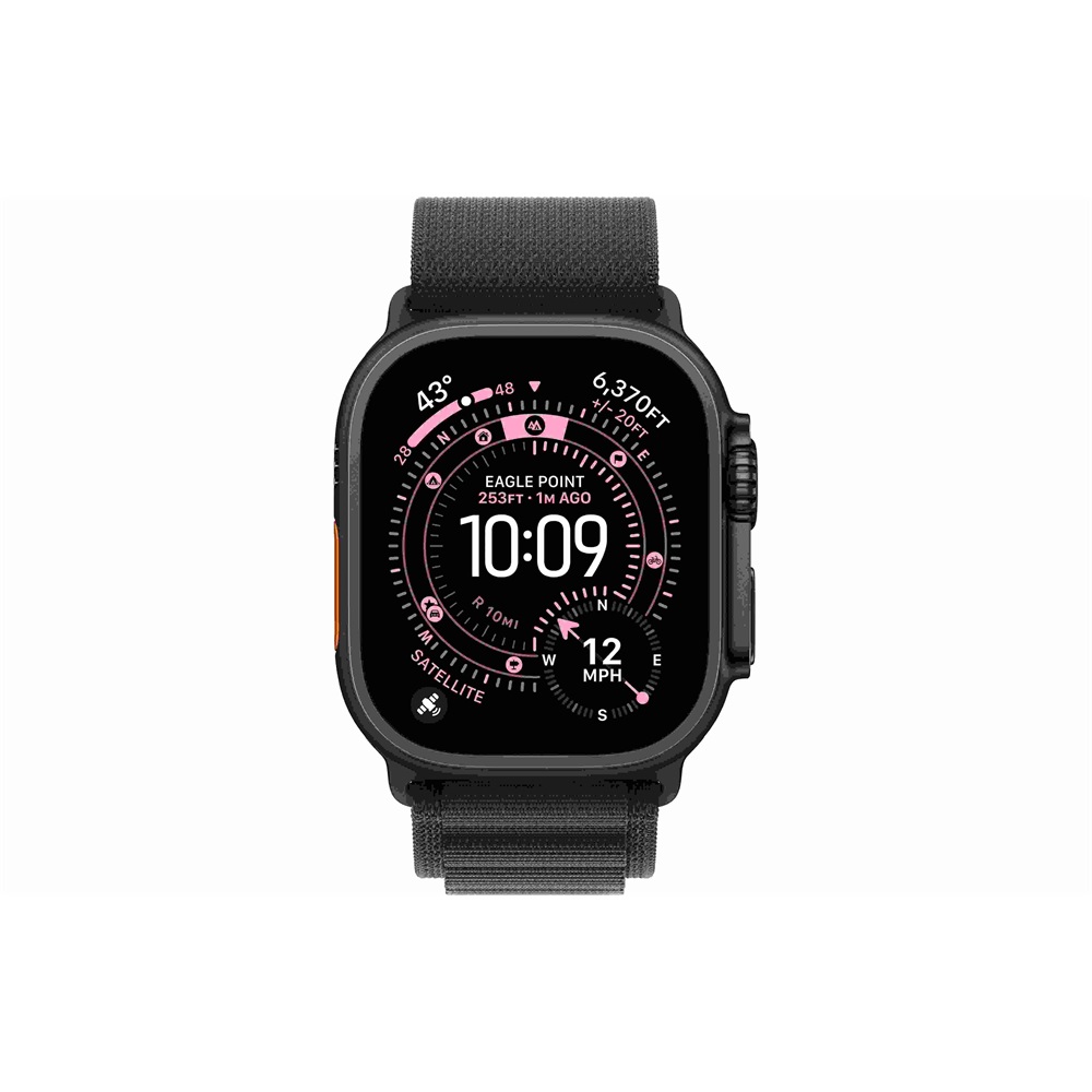 Okosóra Apple Watch Ultra 3 Cellular 49mm Black Titanium Case with Black Alpine Loop - Medium - Image 2