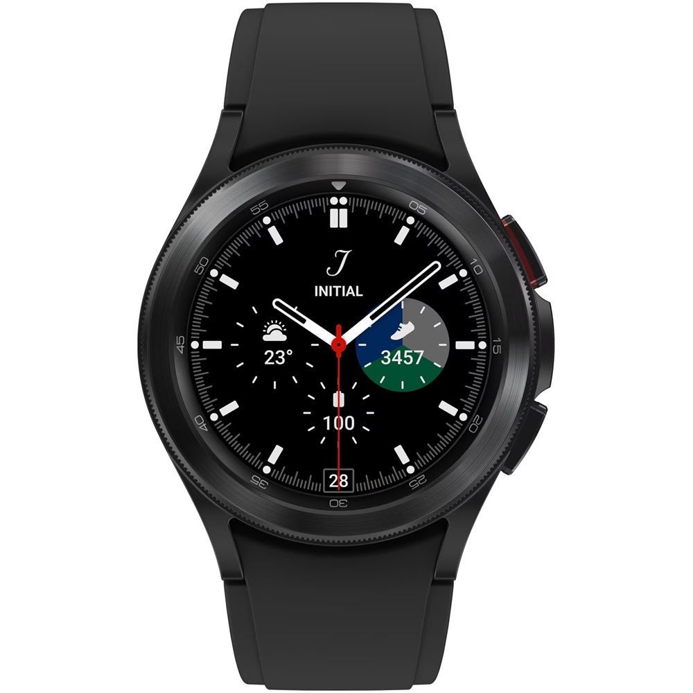 Okosóra SAMSUNG Galaxy Watch 4 Classic (eSIM, szilikon csuklópánt, alumínium, 42mm) fekete - Image 3