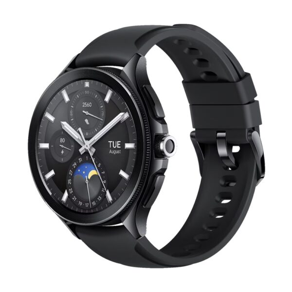 Okosóra XIAOMI Watch 2 Pro (46mm, eSIM, szilikon szíj, aktivitásmérő, pulzusmérő, 150 sportmód, vízálló) fekete