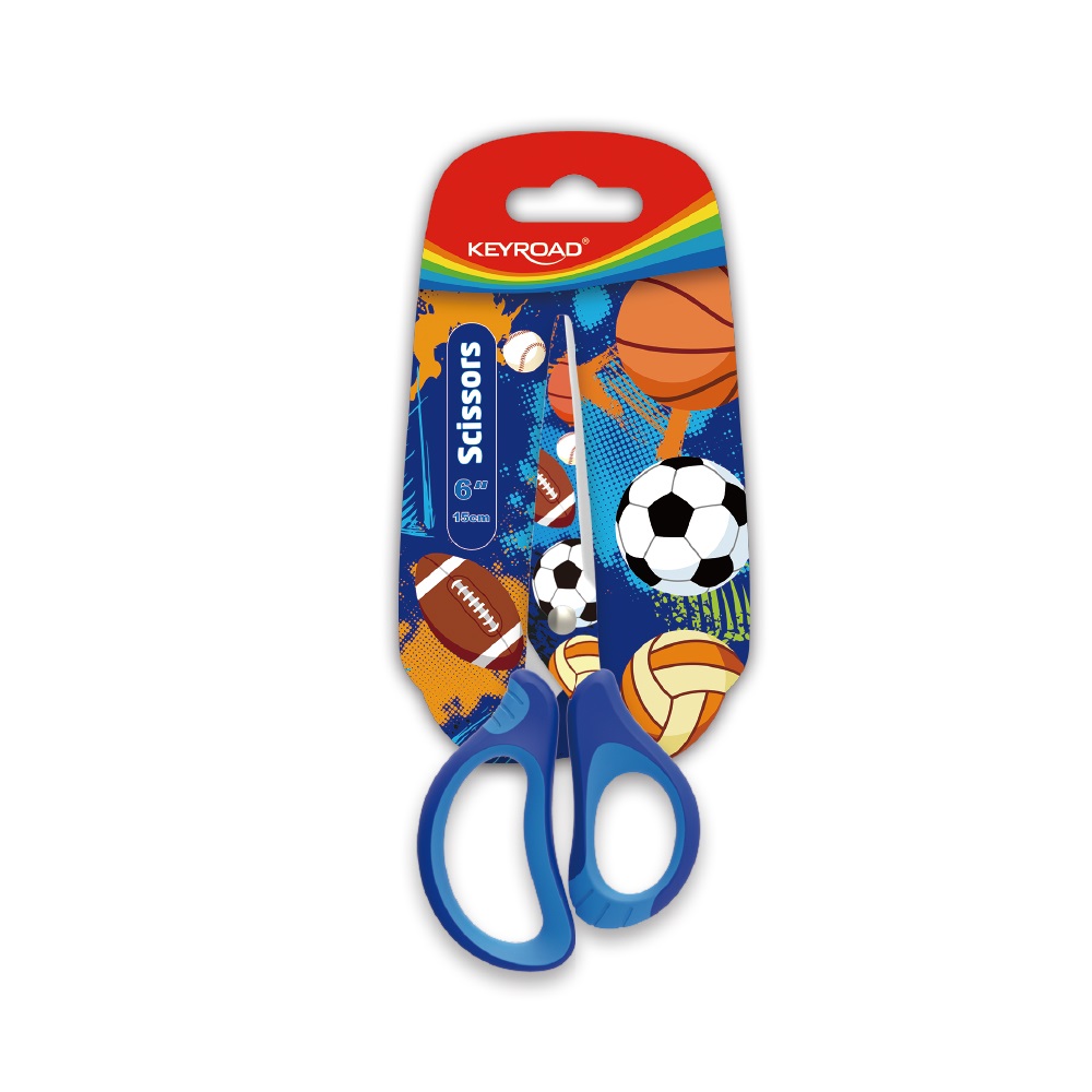 Olló 15 cm hegyes fejű 24 db/display Keyroad Tattoo vegyes színek - Image 5