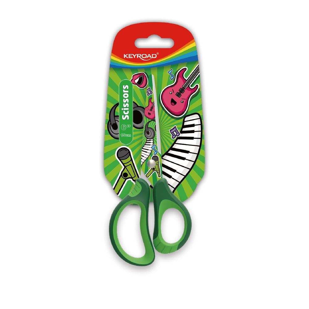 Olló 15 cm hegyes fejű 24 db/display Keyroad Tattoo vegyes színek - Image 7