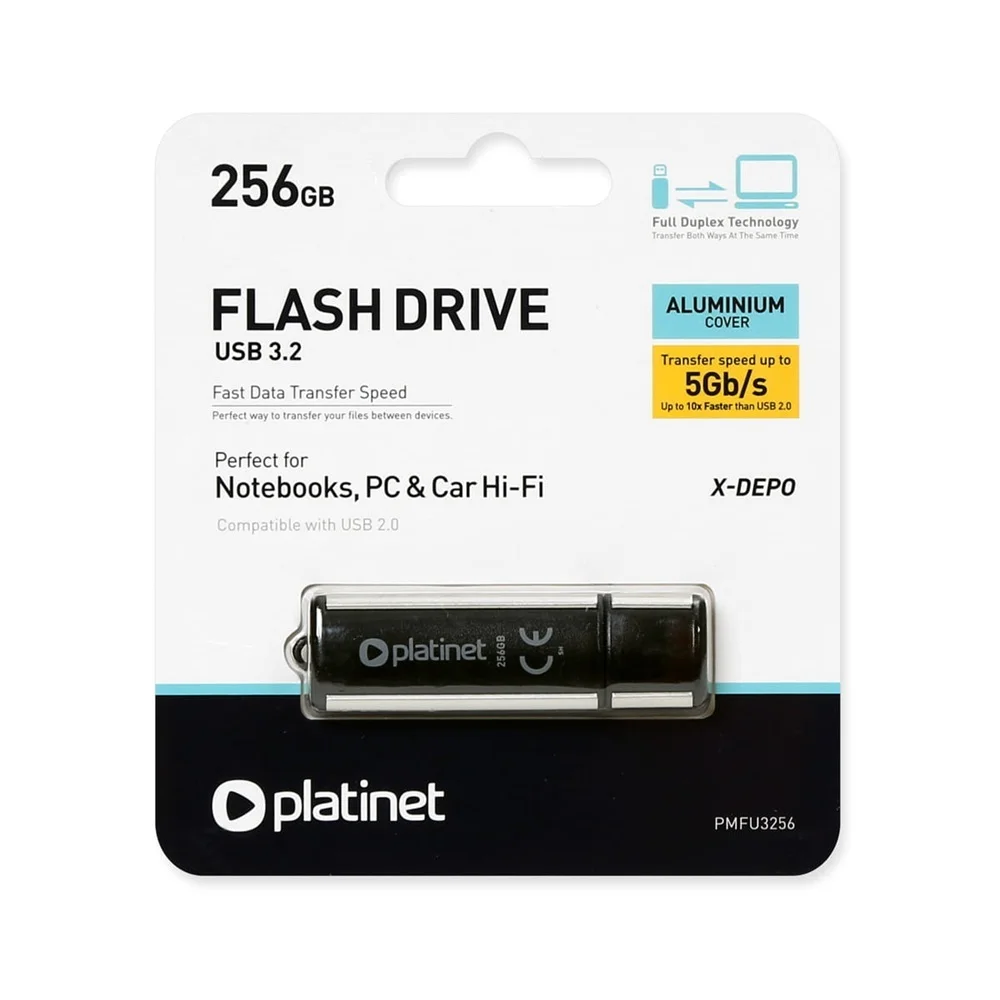 Pendrive 16Gb. USB 2.0 metal Platinet