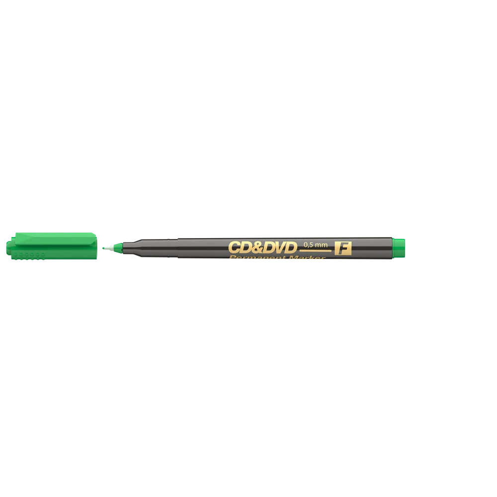 Alkoholos marker 0,5mm, CD/DVD F Ico, zöld