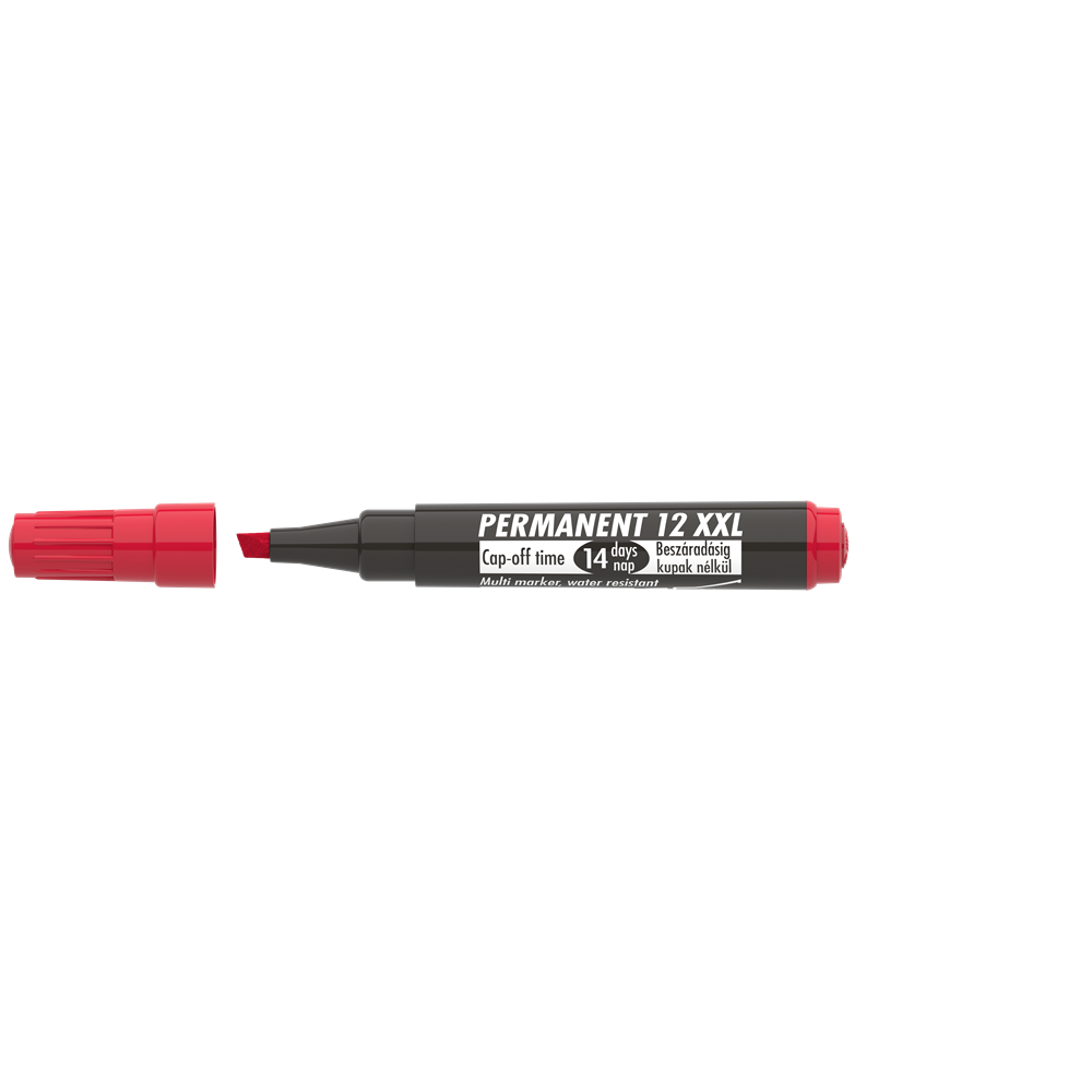 Alkoholos marker 1-4mm, vágott Ico 12XXL piros