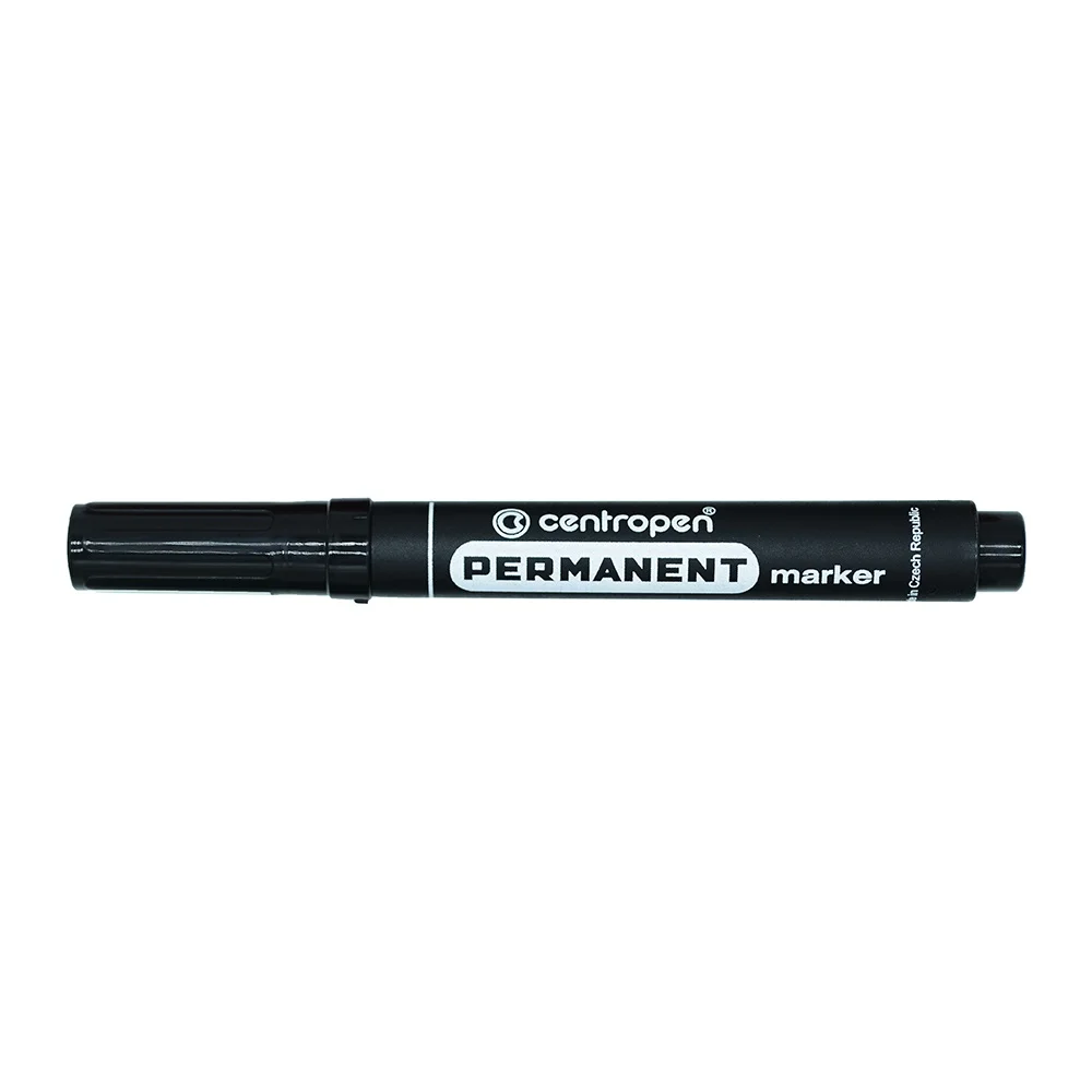 Alkoholos marker 2,5mm, kerek hegyű, Centropen 8566, fekete - Image 2