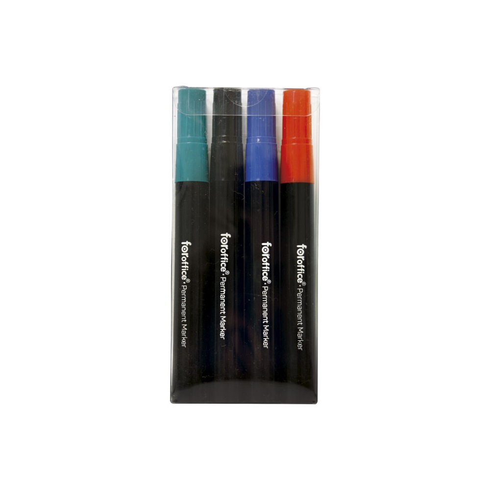 Alkoholos marker Foroffice, kerek hegyű hegyű, 1,5-3mm, 4 db-os készlet, - Image 2