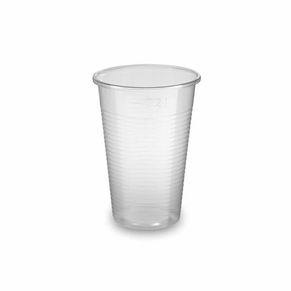 Pohár 2 dl műanyag 100 db/csomag átlátszó