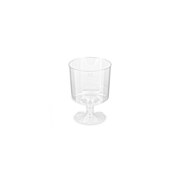 Pohár 2 dl műanyag talpas 10 db/csomag