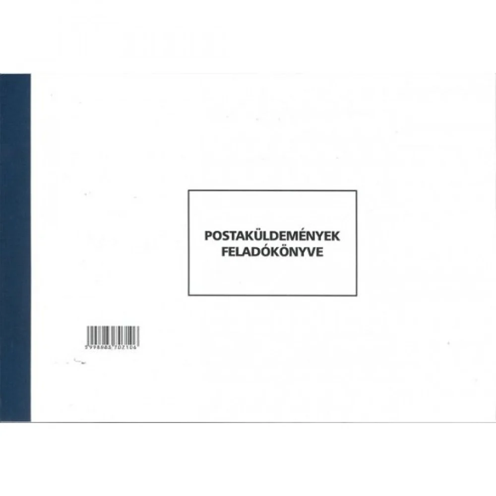 Postaküldemények feladókönyve A4, fekvő 50 lapos C.7976-11/új