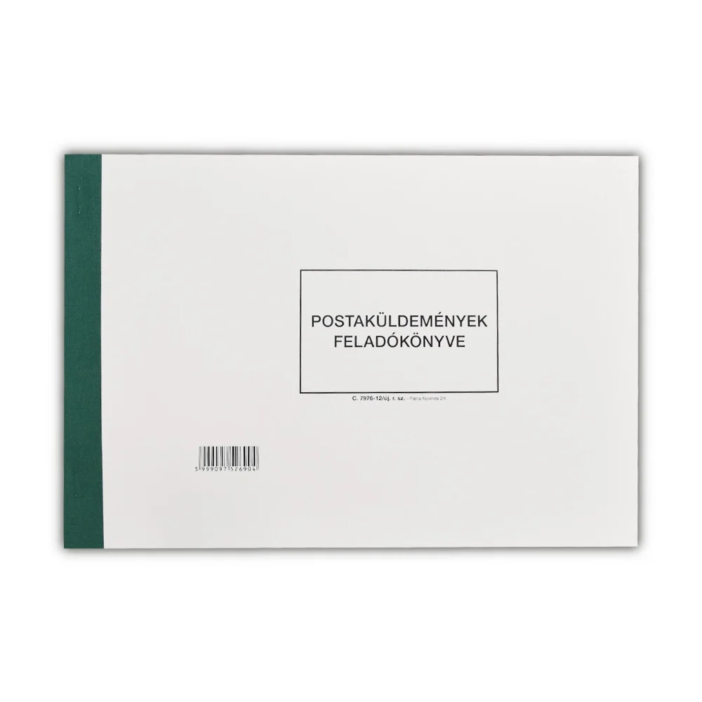 Postaküldemények feladókönyve A4, fekvő 150 lapos C.7976-12/UJ