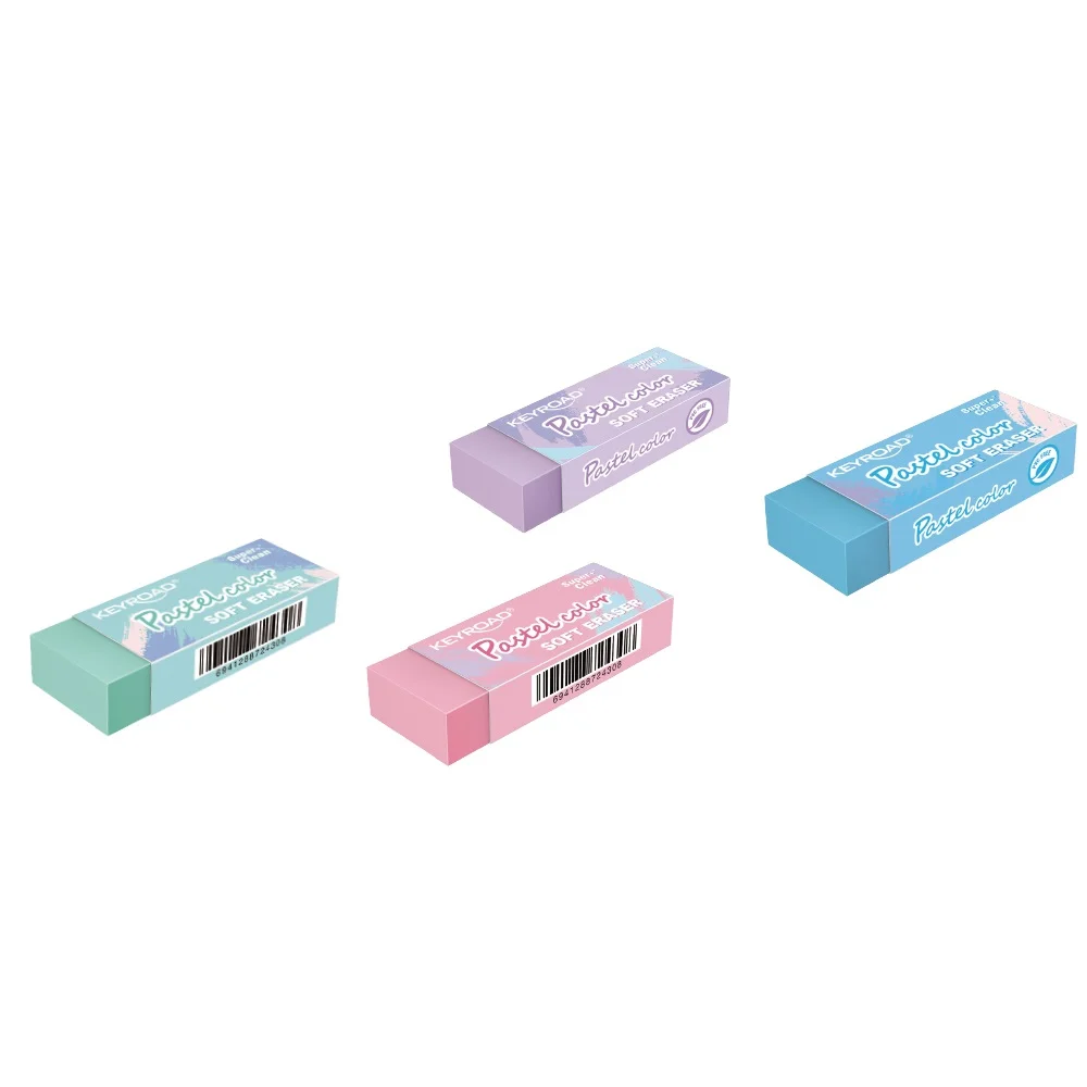 Radír, PVC mentes 20 db/display Keyroad Pastel Color vegyes színek - Image 2