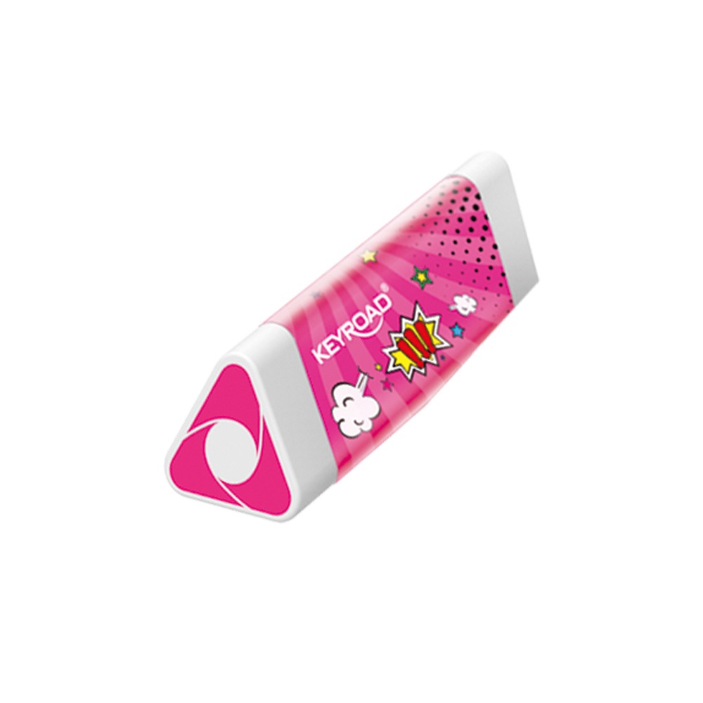 Radír, PVC mentes 24 db/display Keyroad Kaleidoscope vegyes színek - Image 4