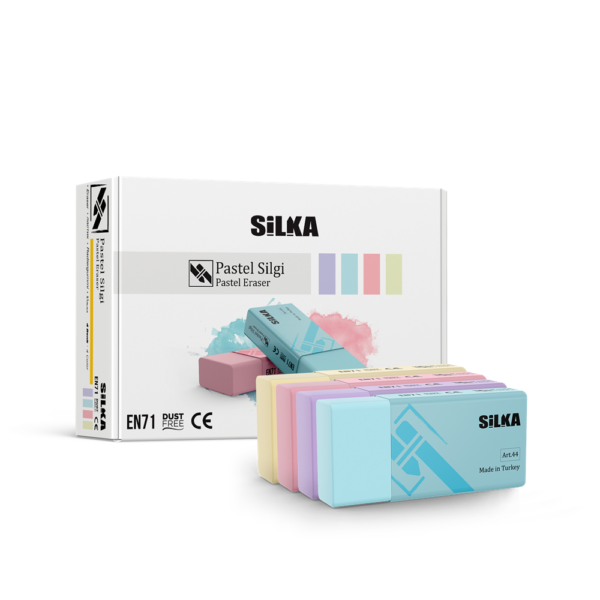 Radír, pasztell, 24 db/display Silka