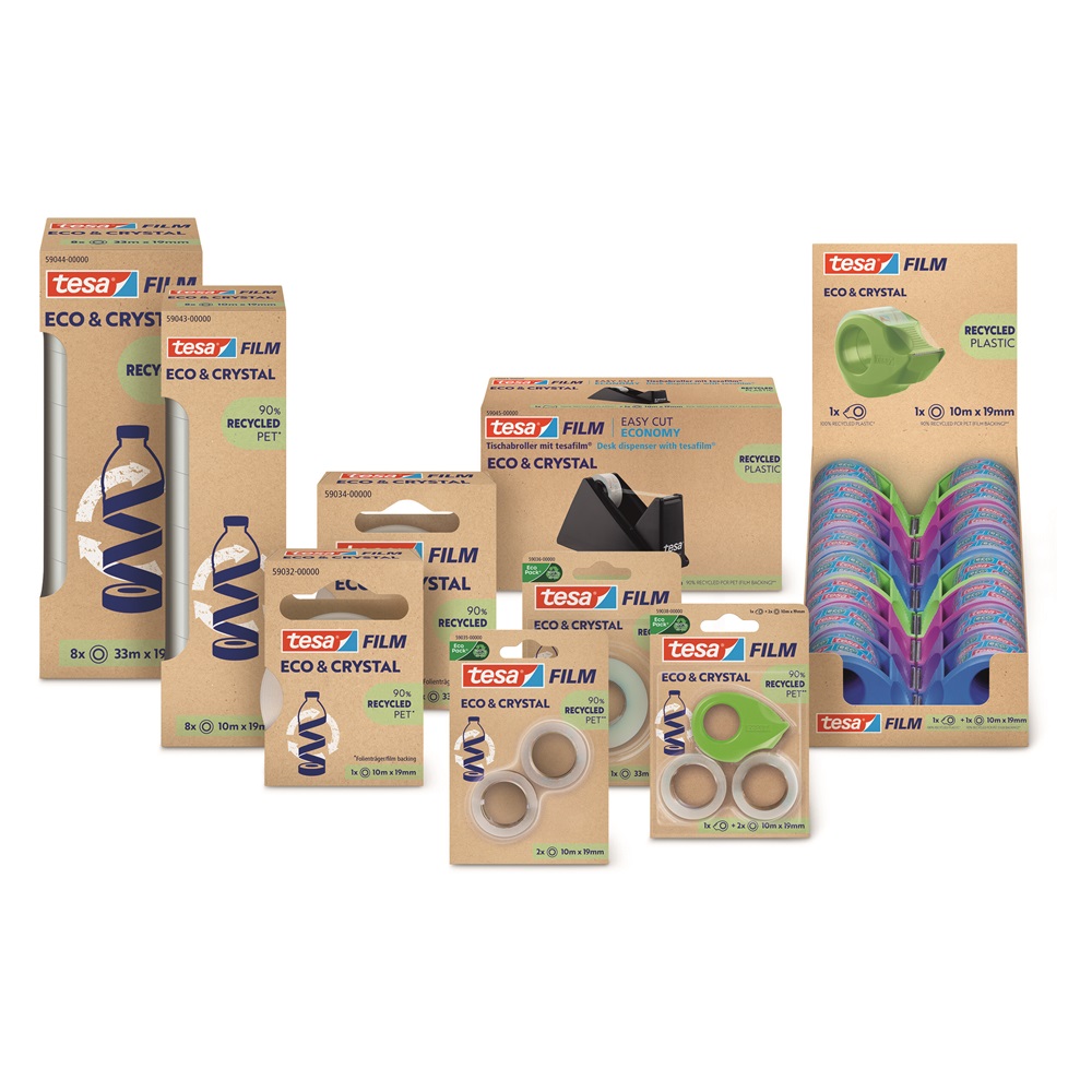 Ragasztószalag 19mmx10m irodai átlátszó újrahasznosított Tesa Eco & Crystal 2db/bliszter - Image 4