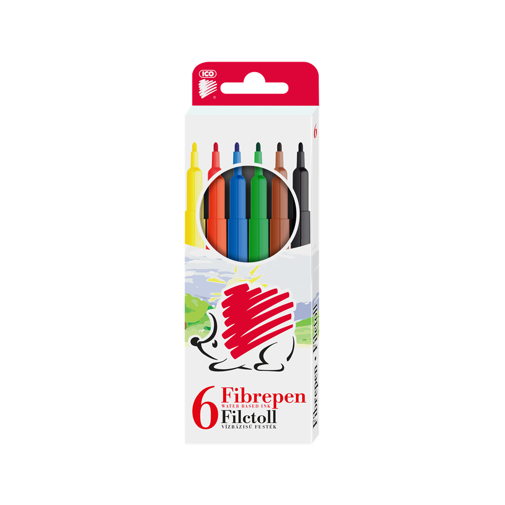 Rostirón, filctoll vízbázisú Süni Ico 300 6 klf.szín