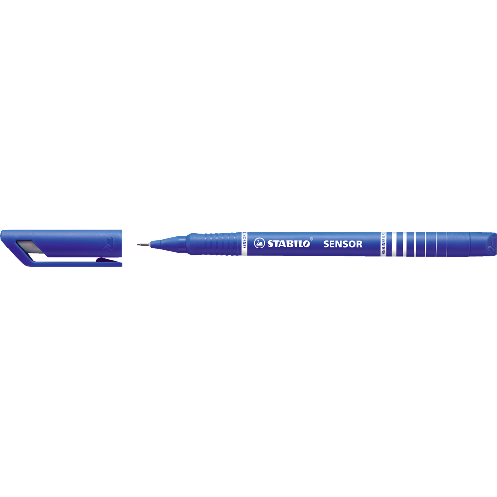 Rostirón, tűfilc 0,3mm, F STABILO Sensor kék