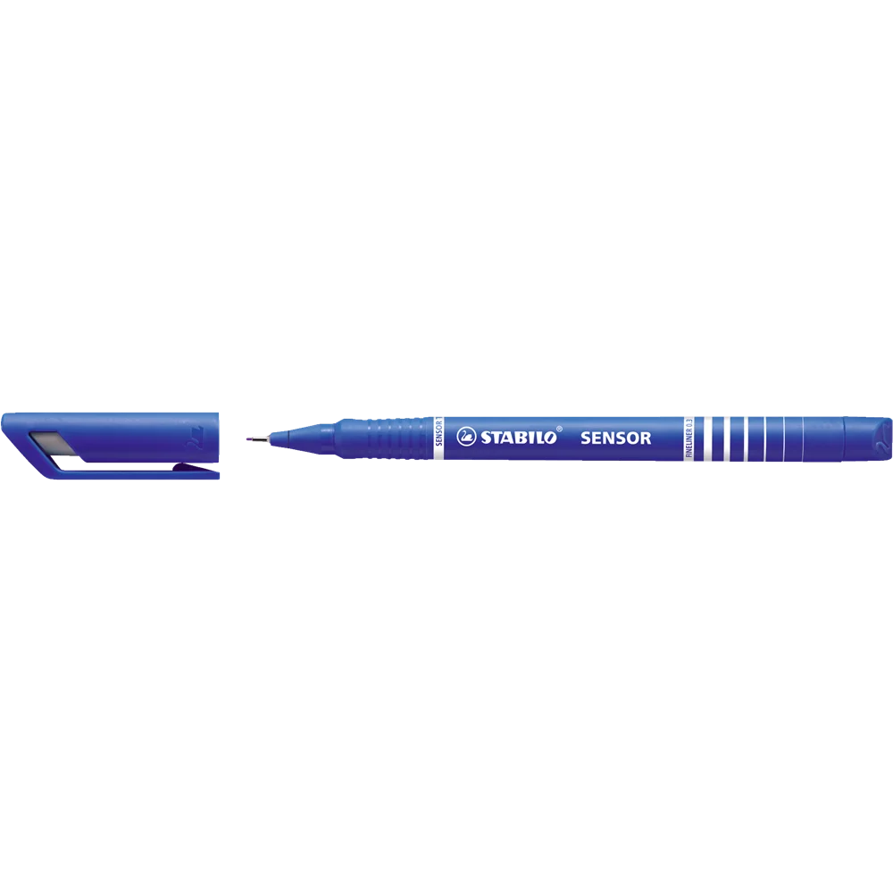 Rostirón, tűfilc 0,3mm, F STABILO Sensor kék