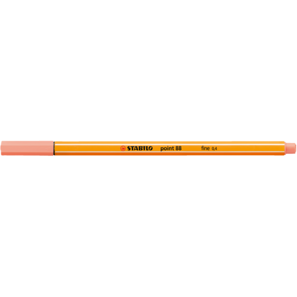 Rostirón, tűfilc 0,4mm, STABILO Point 88 barack