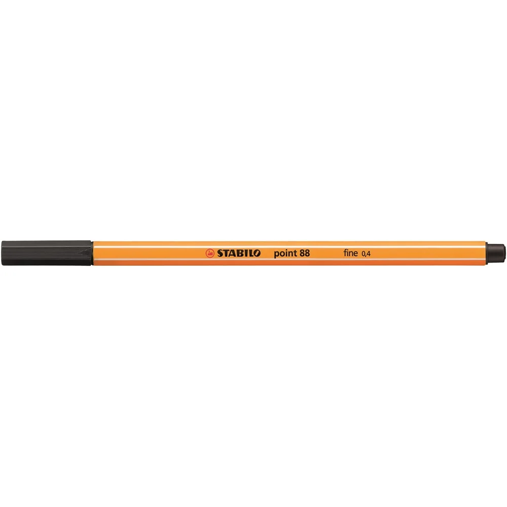 Rostirón, tűfilc 0,4mm, STABILO Point 88 fekete