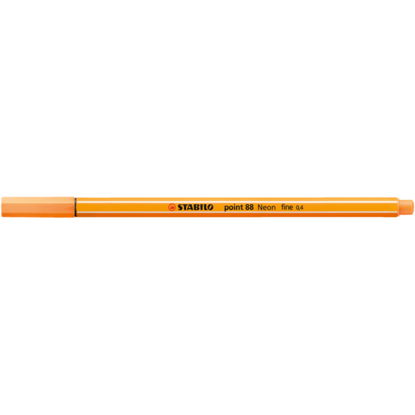 Rostirón, tűfilc 0,4mm, STABILO Point 88 neon narancs
