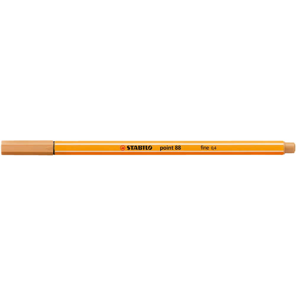 Rostirón, tűfilc 0,4mm, STABILO Point 88 okkersárga