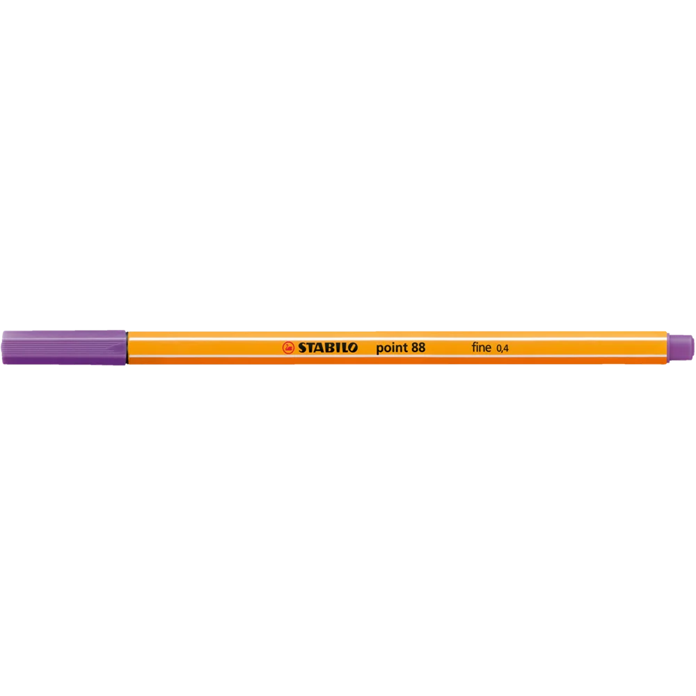 Rostirón, tűfilc 0,4mm, STABILO Point 88 sötétlila