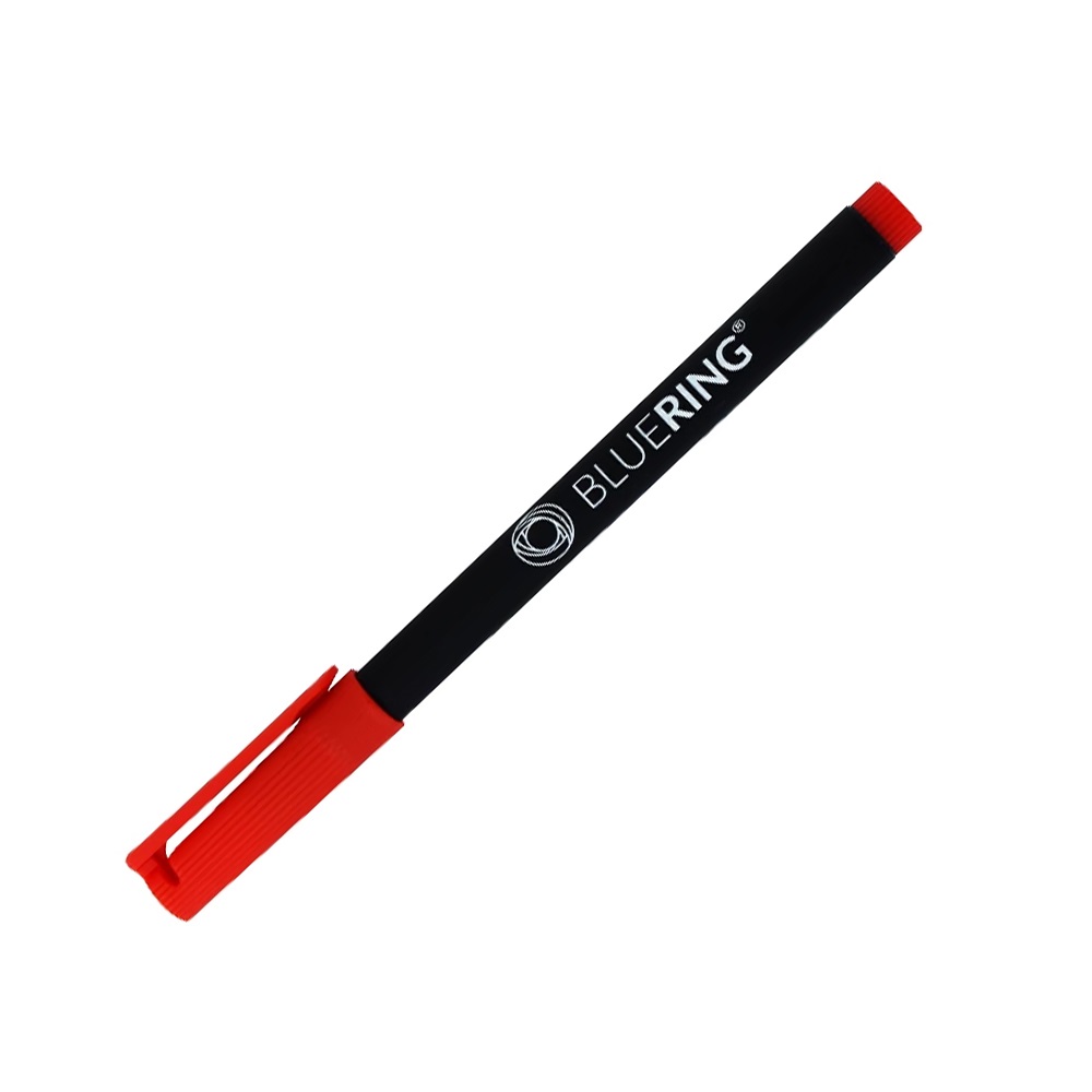 Rostirón, tűfilc alkoholos 0,5mm, OHP Bluering® F piros - Image 2