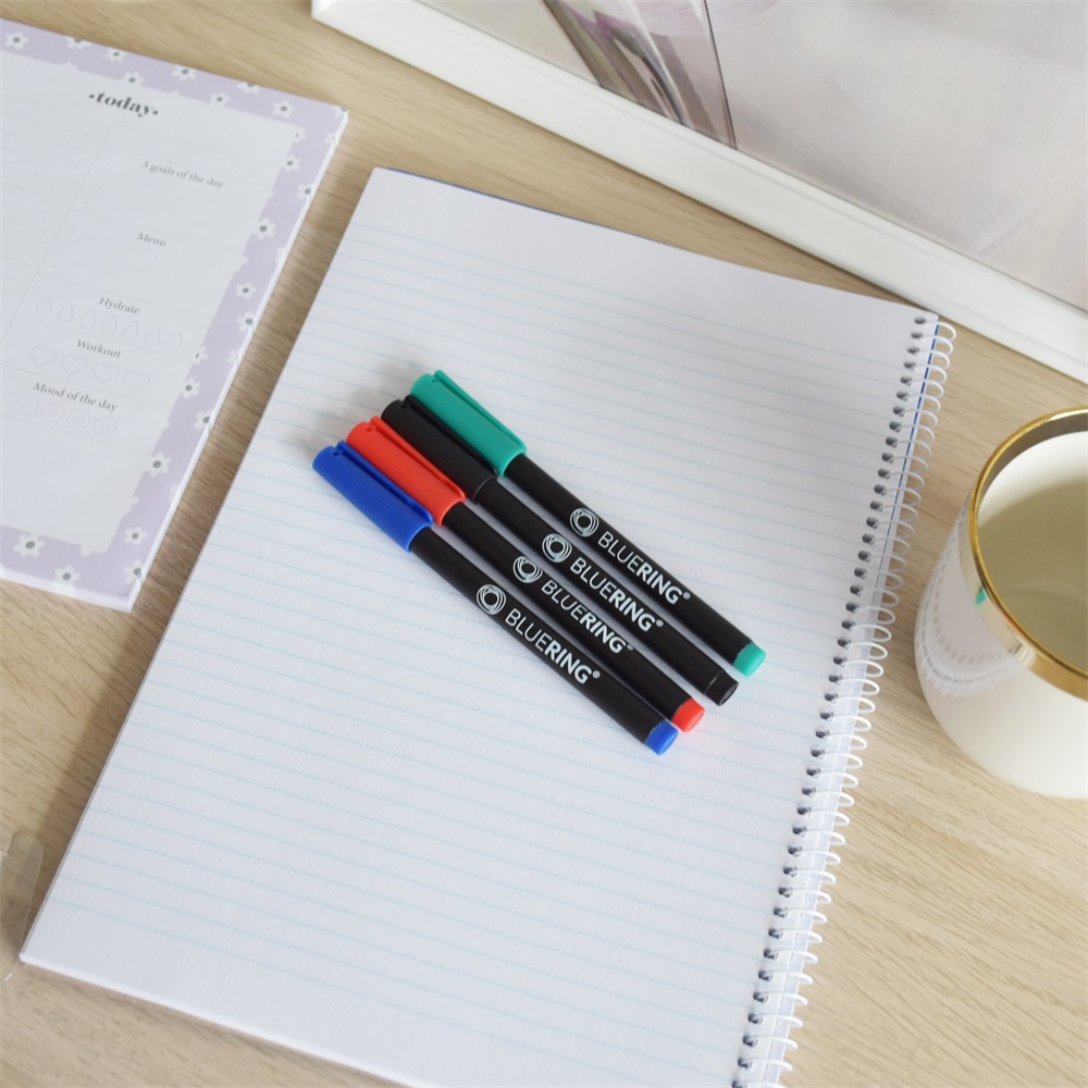 Rostirón, tűfilc alkoholos készlet, 0,4mm, OHP Bluering® S, 4 klf. szín - Image 2