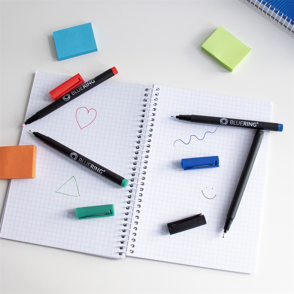 Rostirón, tűfilc alkoholos készlet, 0,5mm OHP Bluering® F, 4 klf. szín - Image 3