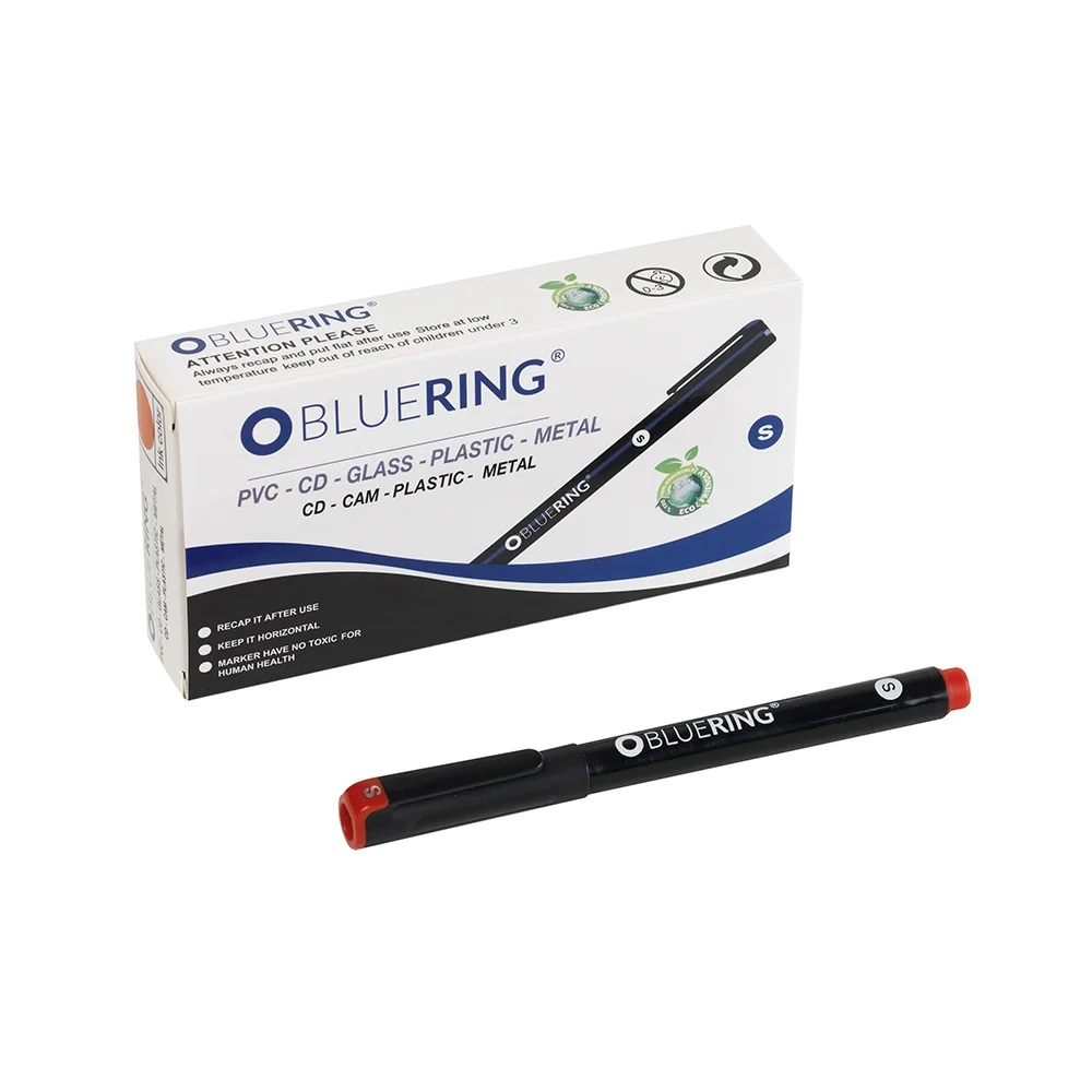 Rostirón, tűfilc alkoholos 0,4mm, OHP Bluering® S piros - Image 2