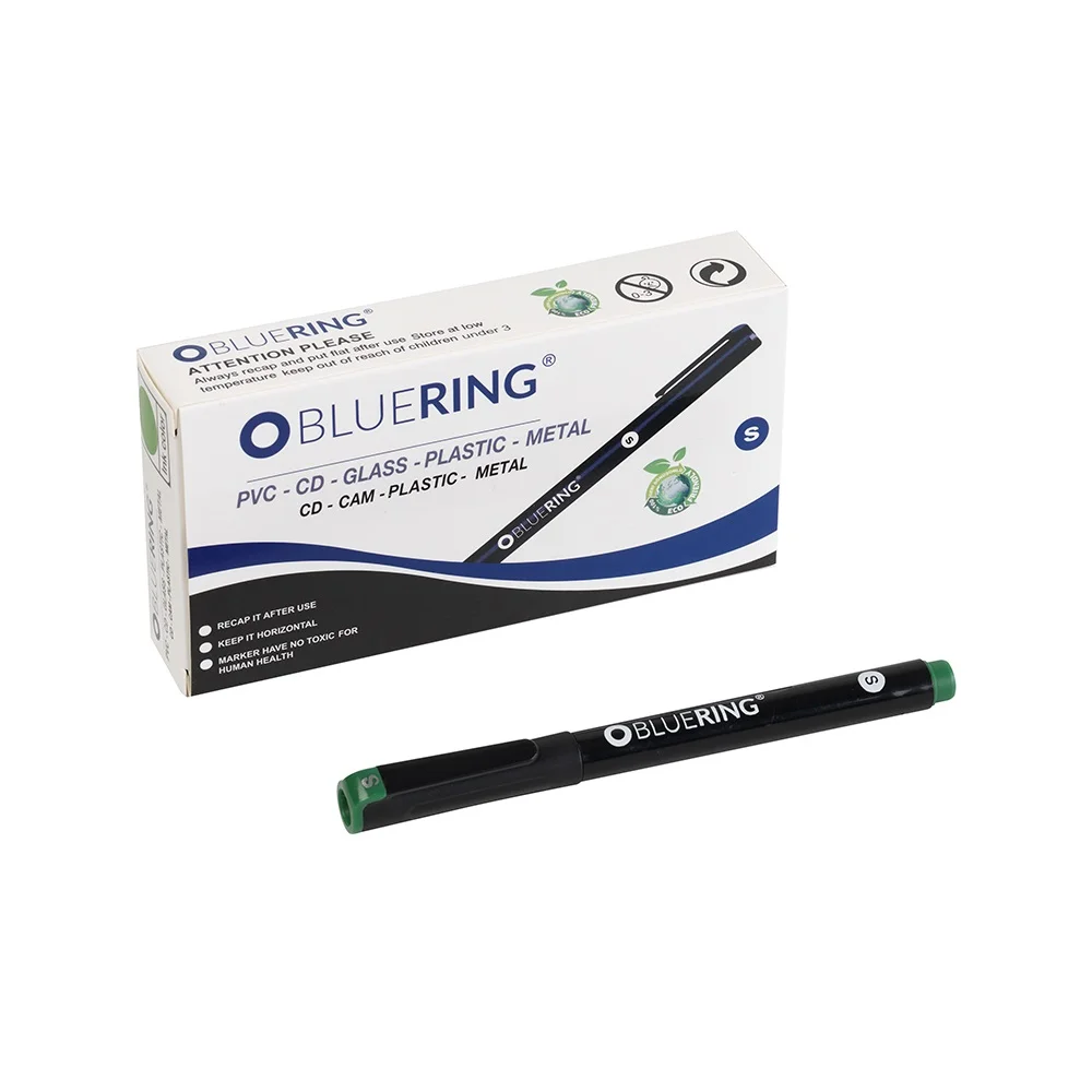 Rostirón, tűfilc alkoholos 0,4mm, OHP Bluering® S zöld - Image 2