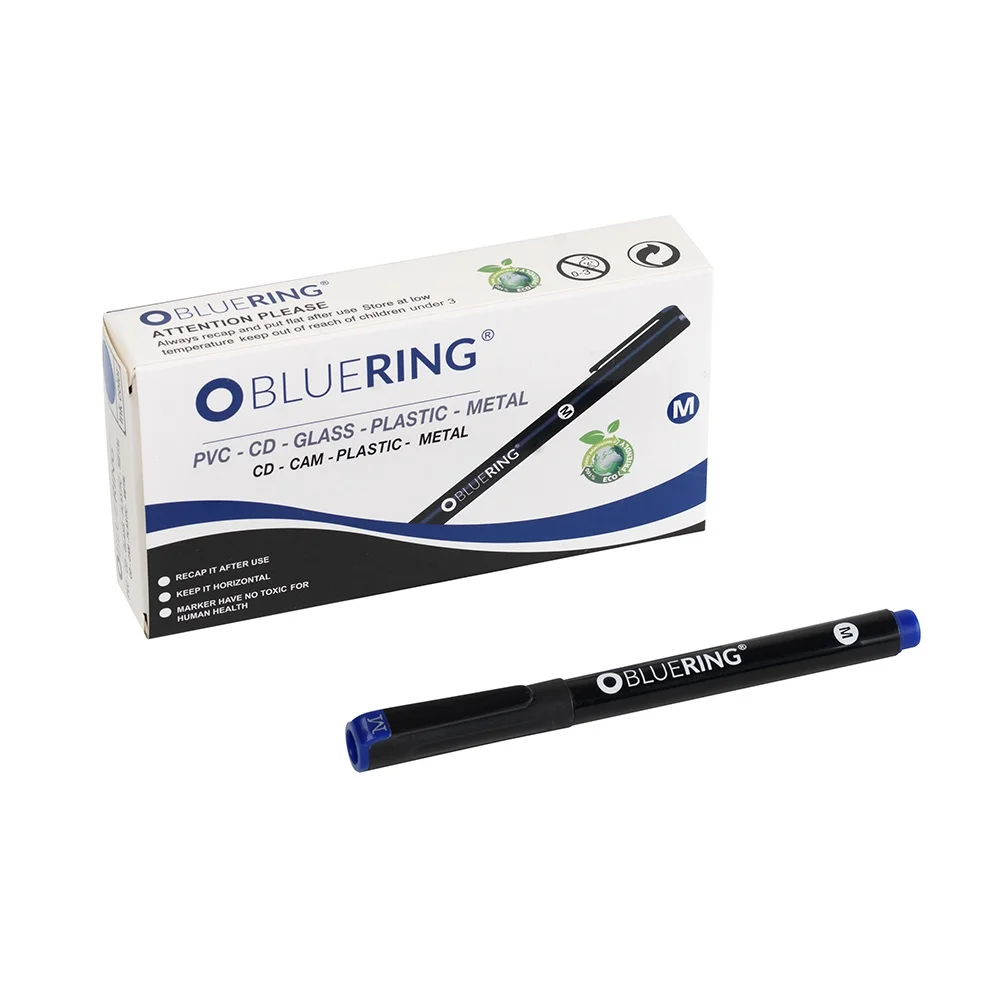 Rostirón, tűfilc alkoholos 1mm, OHP Bluering® M kék - Image 2