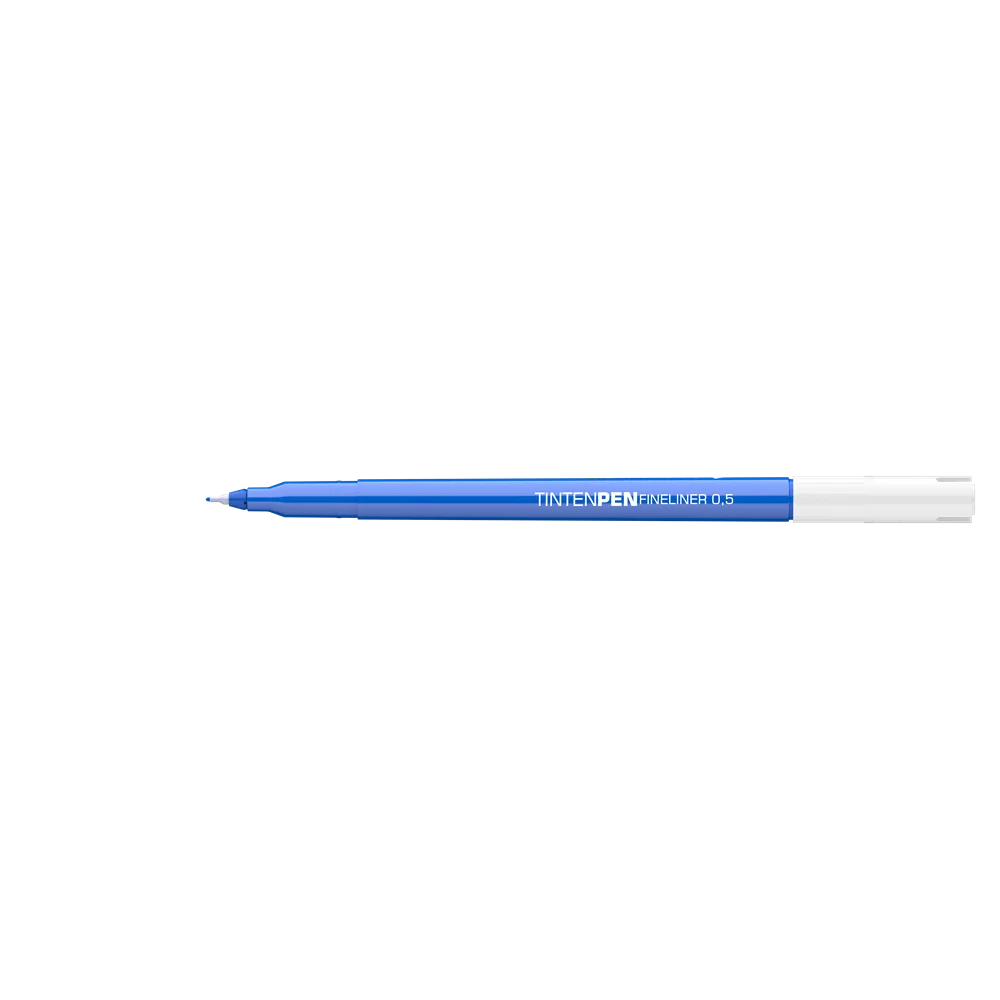 Rostirón, tűfilc vízbázisú, 0,5mm, kerek test, Tinten Pen Ico kék - Image 2