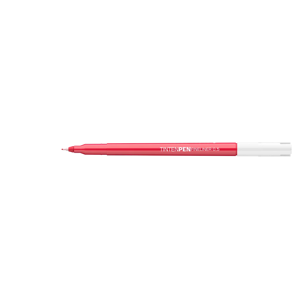 Rostirón, tűfilc vízbázisú, 0,5mm, kerek test, Tinten Pen Ico piros - Image 2