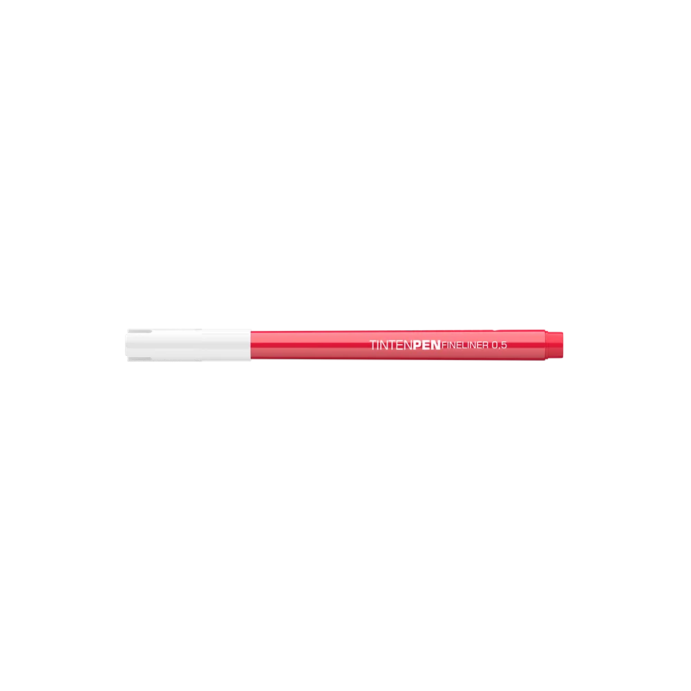 Rostirón, tűfilc vízbázisú, 0,5mm, kerek test, Tinten Pen Ico piros - Image 4