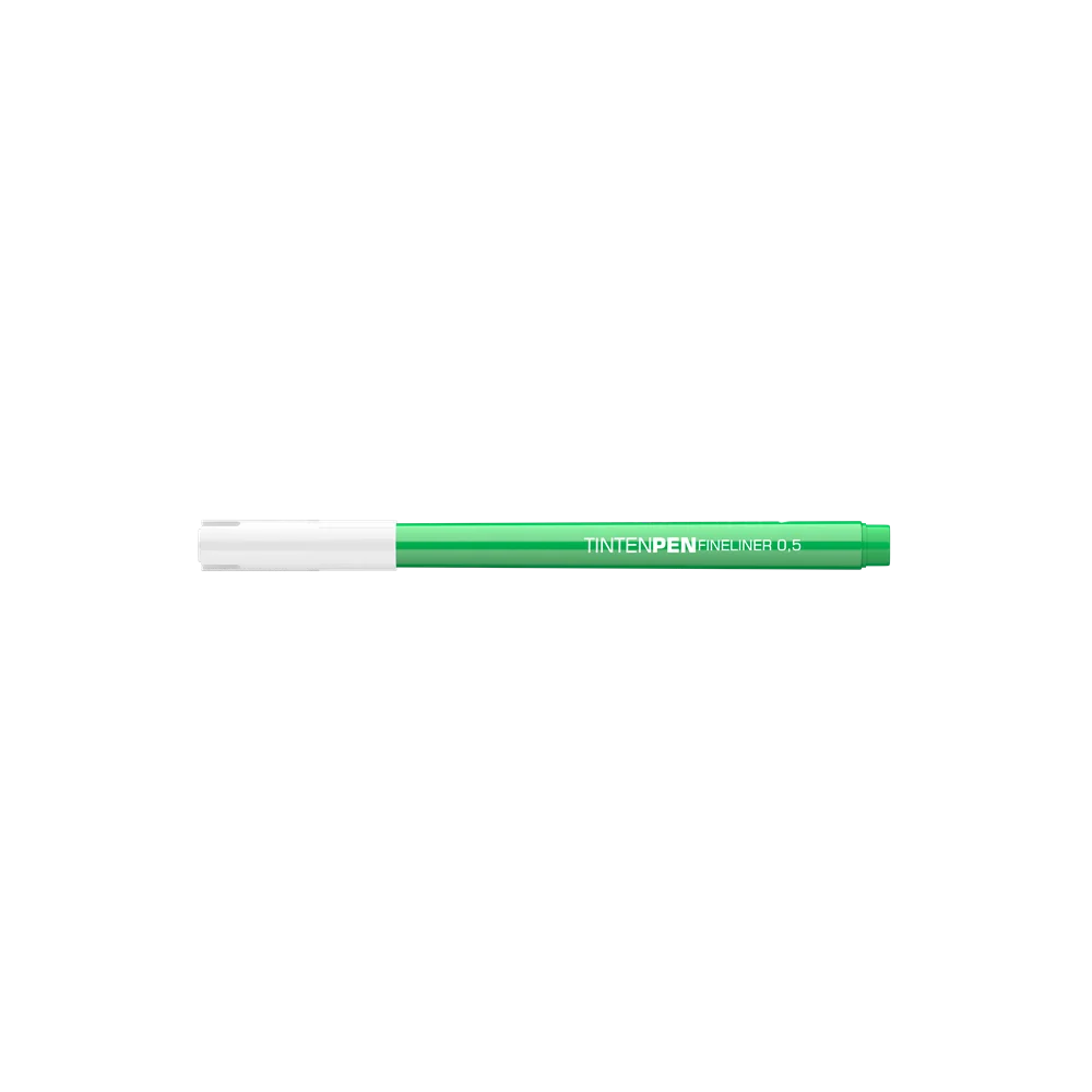 Rostirón, tűfilc vízbázisú, 0,5mm, kerek test, Tinten Pen Ico zöld - Image 4