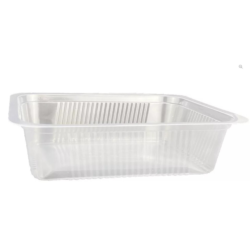 Síkperemes PP tálca 187 x 137 x 50 mm fekete