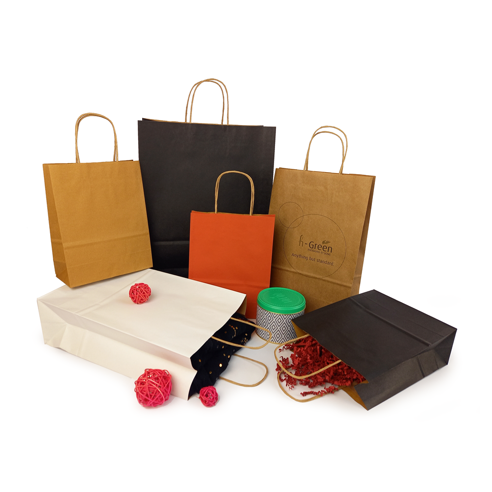 Sodrottfüles papírtáska 185x240mm 80mm talp S méret 250 db/doboz, bordázott barna - Image 6