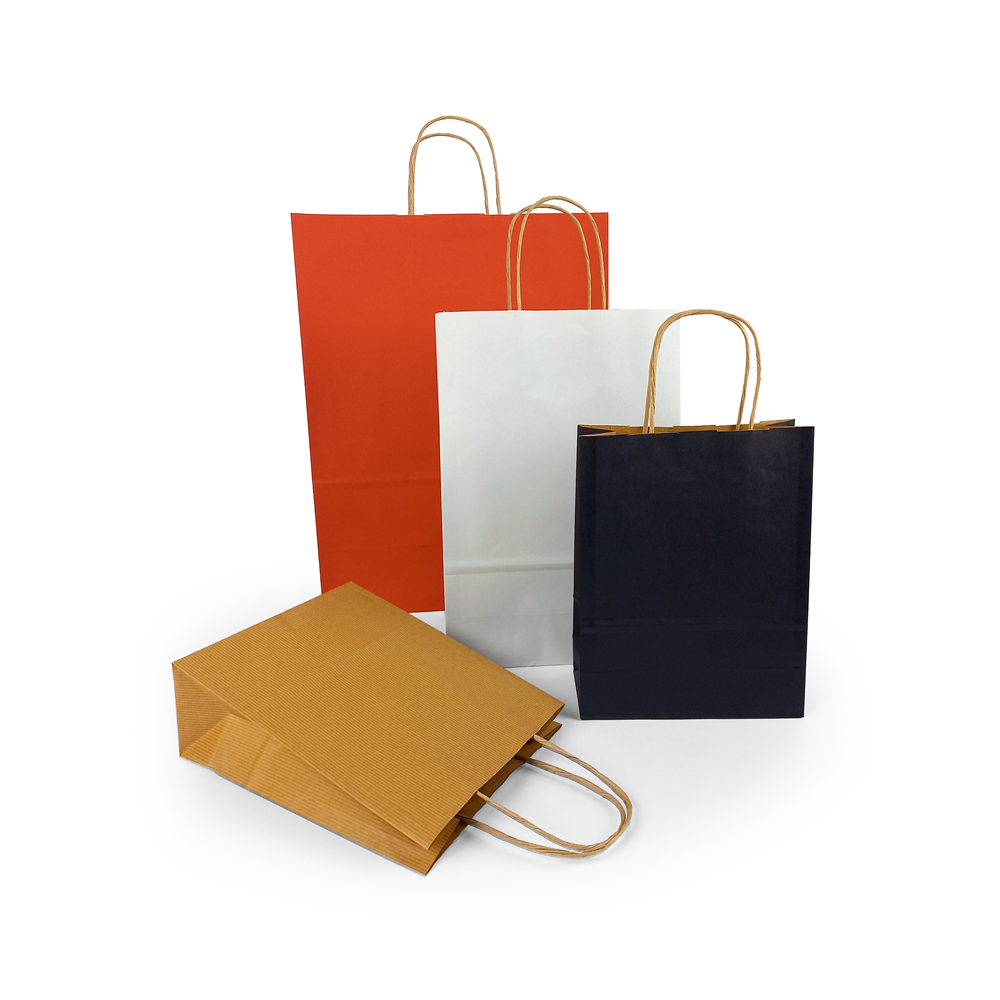 Sodrottfüles papírtáska 220x330mm 100mm talp M méret 200 db/doboz, fehér - Image 4